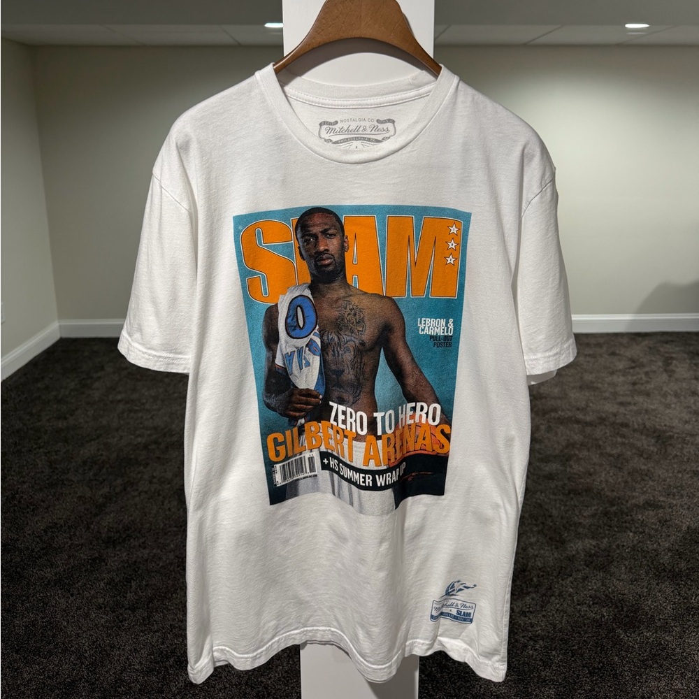 Mitchell & Ness NBA Washington Wizards Gilbert Arenas Agent Zero White T-Shirt